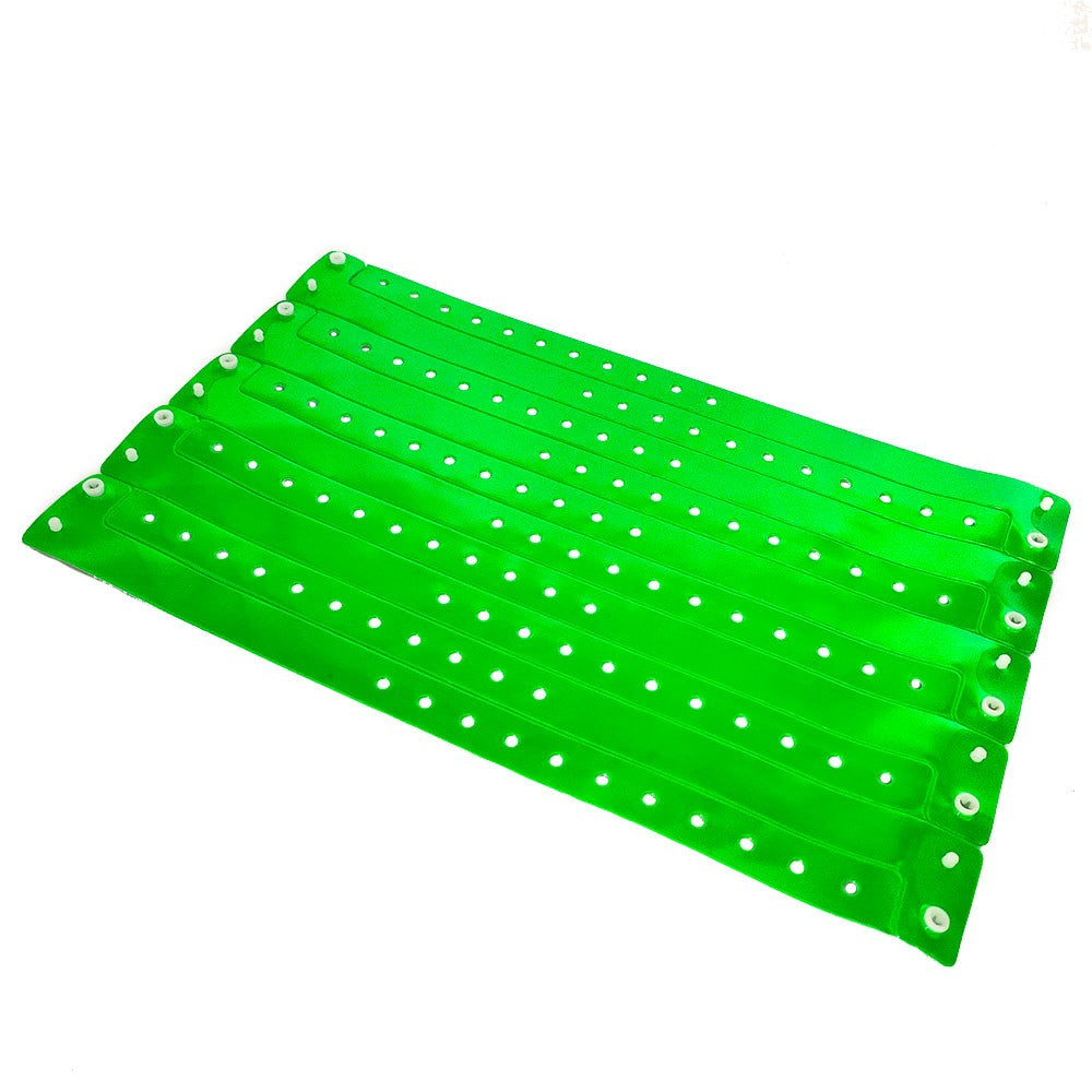 1000 Pcs Neon Wristbands for Events Multicolor Vinyl Wristband Plastic Arm Band Identification Wristband with Snap for Party