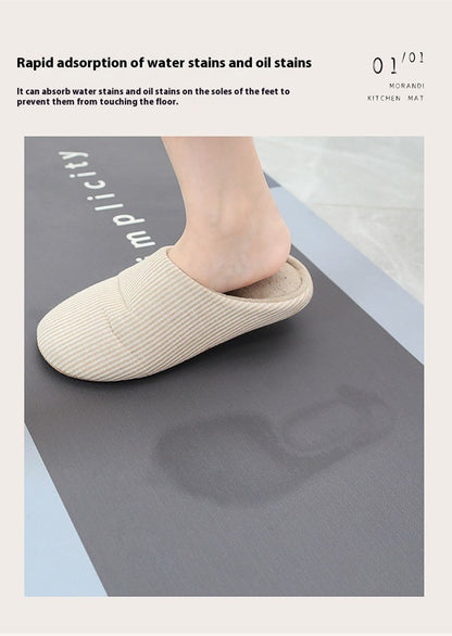 VIMAKA Minimalist Diatomite Bath Mat - Non-Slip Kitchen Floor Pad, Quick Dry Rug, Water & Stain Resistant, Eco-Friendly Design