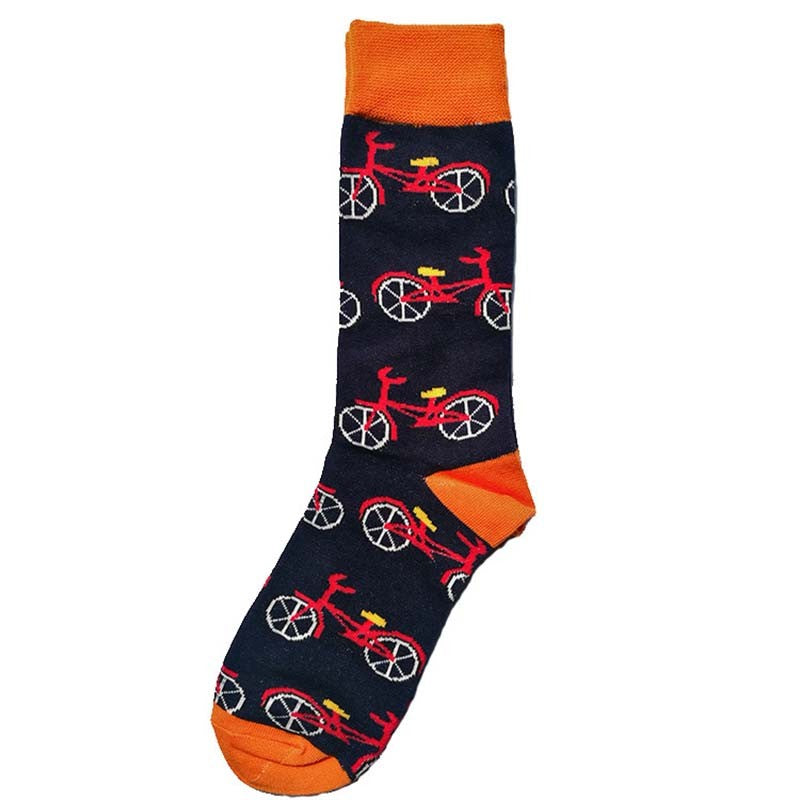Cotton Happy Funny Socks Men Alien Planet Shark Crazy Design Sokken Unisex Novelty Dinosaur Crew Skateboard Calcetines Hombre