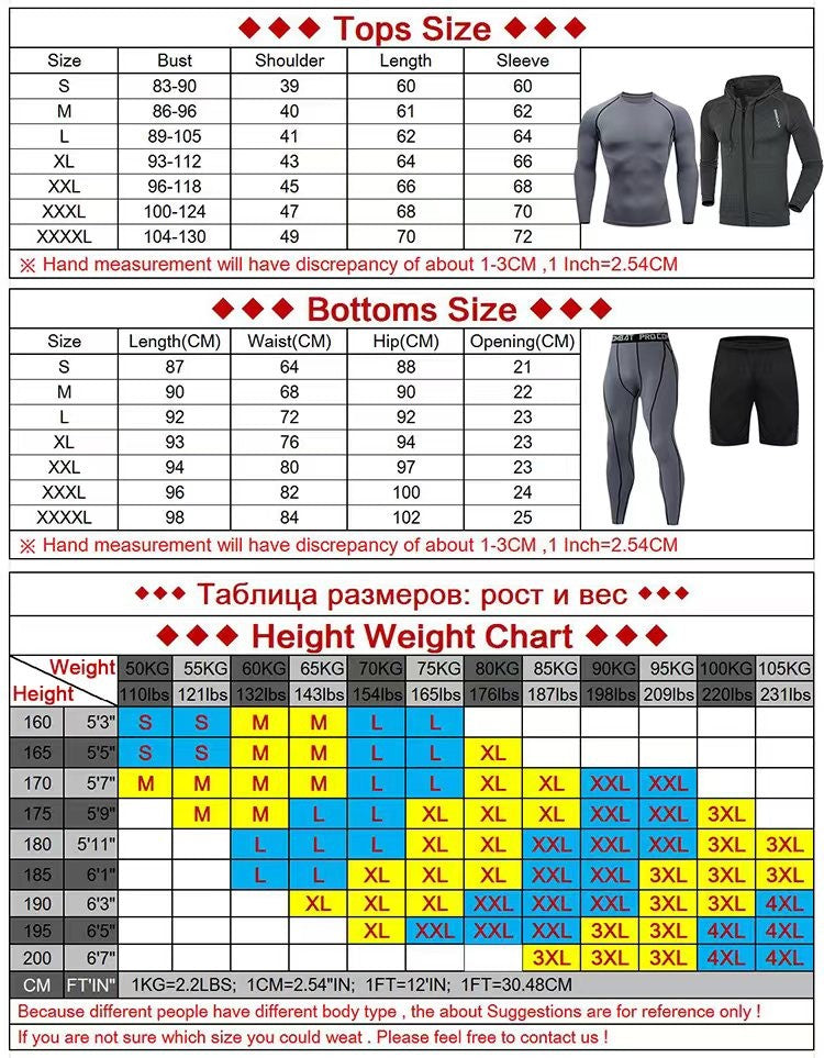 Thermal Man Underwear Set Soild Color Compression T Shirt Leggings Yoga Sets Fitness Sports Suits Men Clothing Gym Running Kit