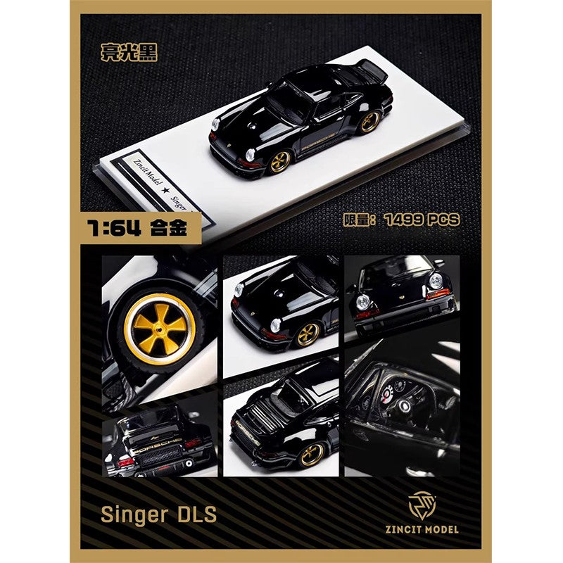 1:64 Novo Modelo de Zinco Porsch 911 964 Singer Coupe Dls Miniatura de Liga Fundida Modelo de Brinquedo Infantil Colecionável Ornamento