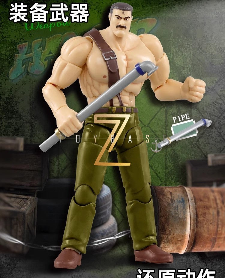 Pronta Entrega 52toys Capcom Final Fight Boneco de Ação 3.75 Polegadas Brinquedo Modelo Soldado Legal para Amantes de Jogos Decoração Menino Presente Surpresa