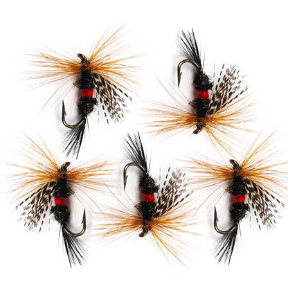 6 Unidades/Caixa Iscas de Pesca com Mosca Insetos Estilos Diferentes Mistos Moscas Pesca de Truta Ninfas Secas Iscas de Pesca com Mosca