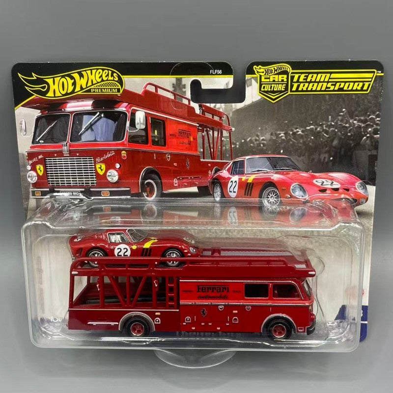Genuine Hot Wheels Car Culture 2025 Team Transport Fleet Series Car Model 1/64 Flf56 Ferrari 250 Toyota Ae86 Alloy Model Gifts