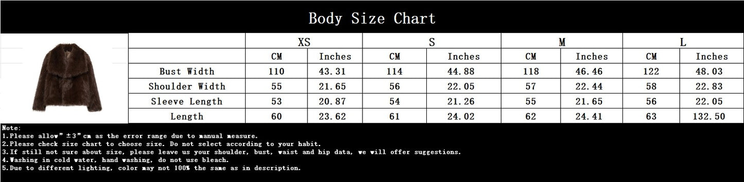 KONDALA 2025 Fall Winter Casual Faux Fur Brown Women Warm Jackets Streetwear Turn Down Collar Christmas Oversized Elegant Coats