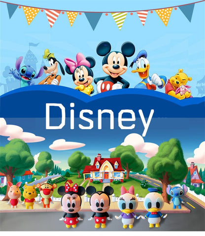 New Kawaii Anime Disney Keychain Toy Story Personalized Variety of Cartoon Doll Keyring Key Chain Car Pendant Kids Toys Gifts