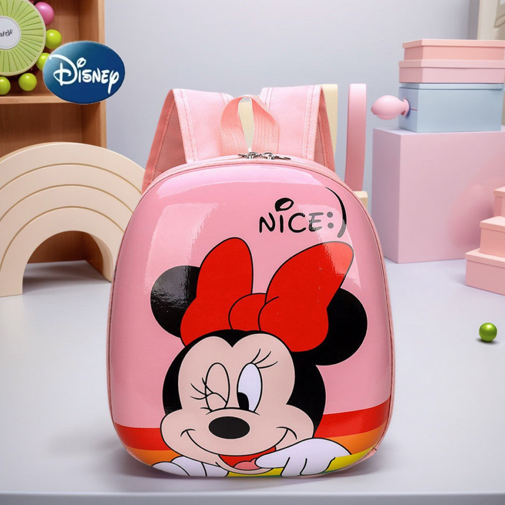 Nova Mochila Infantil Disney Bolsa Casca Dura Elsa Mochila Escolar Para Meninas Grande Capacidade Volta às Aulas