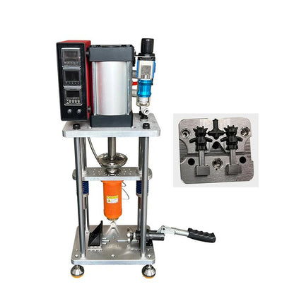 220V Small Table Type Pneumatic Injection Molding Machine 100g Vertical Desktop Polymer ABS PP PC as PE PET PVC Plastic Mold
