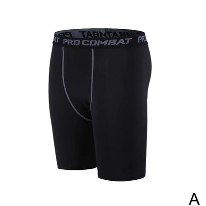 2025 New Men's Sports Leggings, Fitness Elastic Compression Leggings, Quick Drying Shorts, Running Training Elastic Shorts