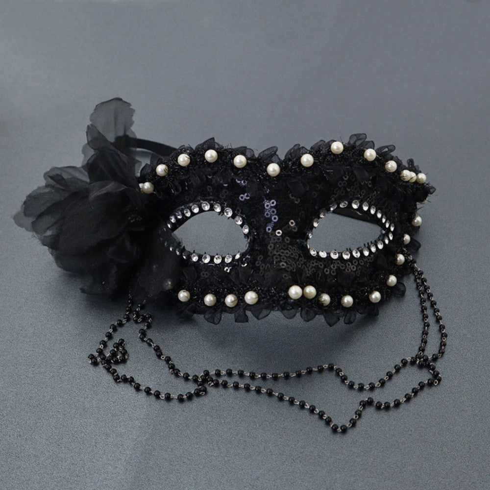 Party Masks Intricate Venice Princess Masquerade Mask Side Flower Mask Refined Cosplay Costume Mask For Party Halloween Dress