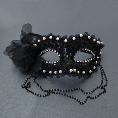 Party Masks Intricate Venice Princess Masquerade Mask Side Flower Mask Refined Cosplay Costume Mask For Party Halloween Dress