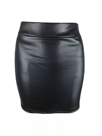 Women Summer Mini Skirts High-waist Slim Fittness Hip Pencil Skirts Vintage Body