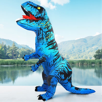 Anime Mascot Skeleton T-Rex Inflatable Dinosaur Costume Adult Purim Carnival Halloween Party Cosplay Costume Fancy Dress Suit