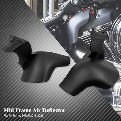 Defletor de ar para motocicleta Escudo térmico de quadro médio Guarnição de cobertura para Harley Softail Breakout FXBRS Street Fat Bob FXDB FXFBS FLSB 18-25