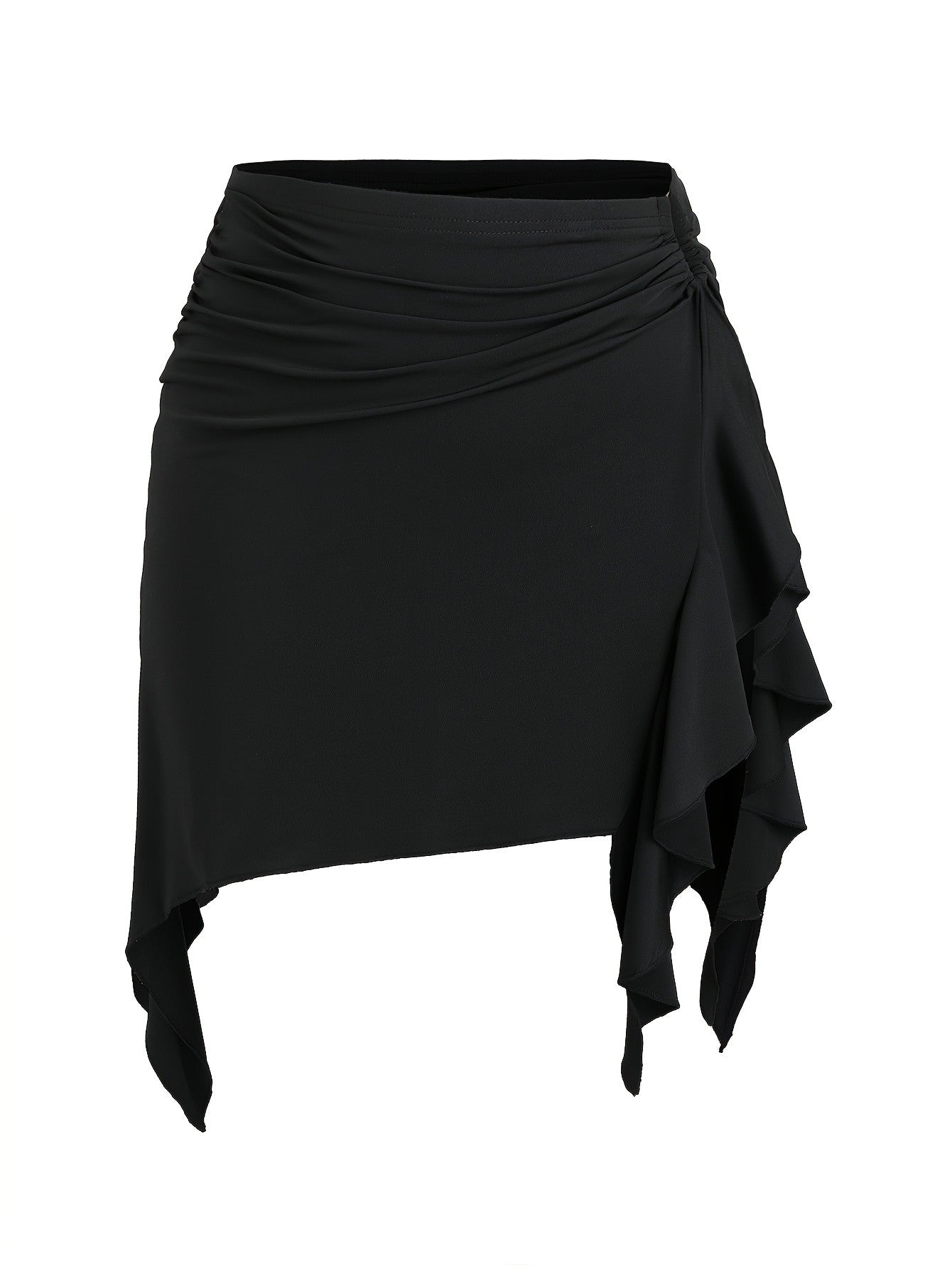 2025 European and American Fashion Spring and Autum New Hot-Selling Plus Size Girls' Skirt Asymmetrical Sexy Hip-Hugging Skirt