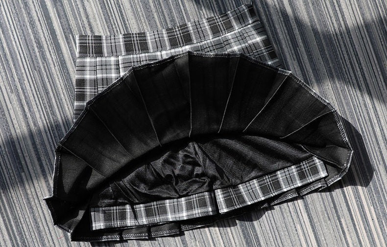 Plaid Half Length Skirt Women's A-line Short Skirt High Waist Girl Skirt Ropa Mujer Mini Skirts Clothes for Women