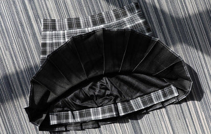 Plaid Half Length Skirt Women's A-line Short Skirt High Waist Girl Skirt Ropa Mujer Mini Skirts Clothes for Women