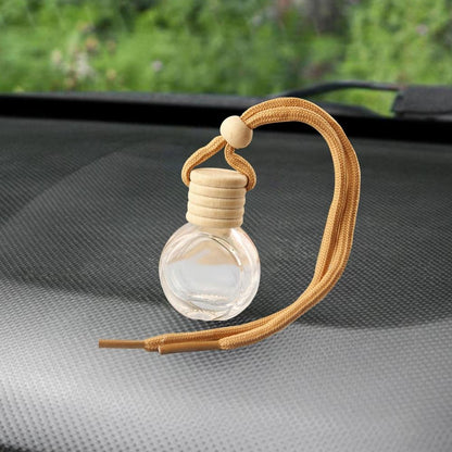 Car Essential Oil Diffuser Empty Glass Perfume Bottles Car Air Freshener Perfume Bottle Aromatherapy Fragrance Essential Oil