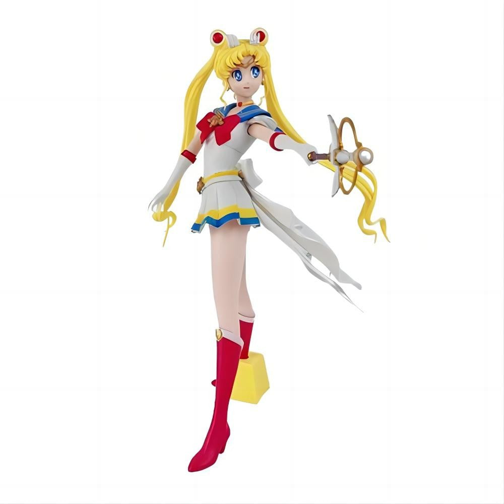 23cm Sailor Moon Anime Figura Marinheiro Marte Mercúrio Júpiter Vênus Saturno Action Figure Modelo Brinquedos Colecionáveis Presente de Aniversário para Crianças
