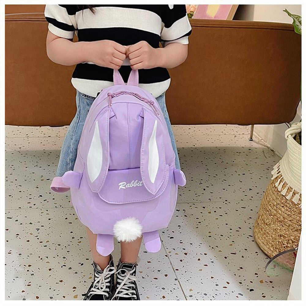 Bolsas de escola infantis de moda, mochilas portáteis de coelho, mochilas de viagem infantis, mochilas escolares fofas para meninos e meninas, bolsa de peito