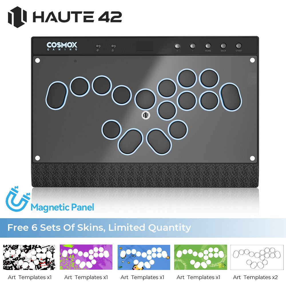 Haute42 Controle Magnético Arcade Sem Alavanca C16-S Teclado Controle Hitbox Sem Alavanca Para PC/PS4/PS5/Switch Fight Stick Hitbox