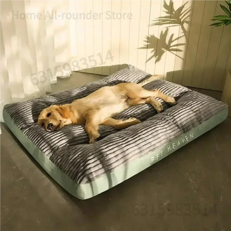 Cama de cachorro de veludo cotelê sofá para cães cama de pelúcia destacável fácil de limpar tapete de chão quente para dormir suprimentos para animais de estimação respiráveis laváveis para cães