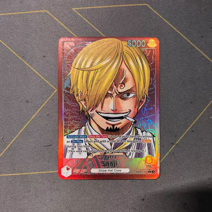 Personagens de anime ONE PIECE Nami Roronoa Zoro DIY feito à mão textura Xtreme Game brinquedos Cartão colecionável Presente de Natal aniversário