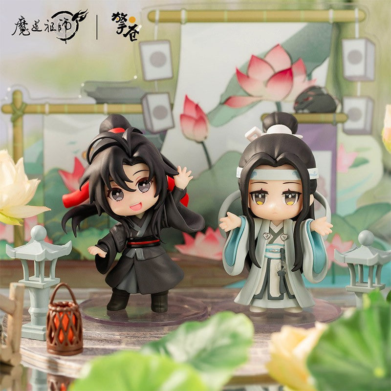 Qingcang Mo Dao Zu Shi Welcome By Qingpan Series Q-Version Anime Figure Wei Wuxian&Lan Wangji Weiying Lanzhan Modelo de Coleção