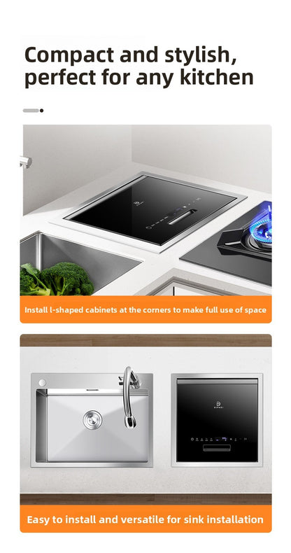 Daimei x1 Single Slot Dishwasher Independent Fully Automatic Sink Corner Small Recessed Pot Dishwasher