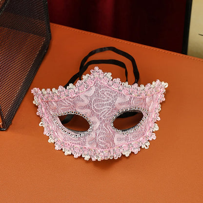 High-End Makeup Ball Mask, Half-Face Party Costume Accessory, Unisex Design for Birthdays & Festivals, Perfect for Men & Women