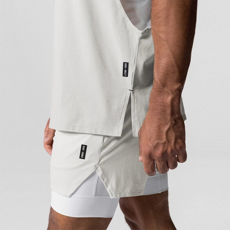 Men's Summer Cotton Casual Tank Top Gym Fitness Clothing Sleeveless Shirt Bodybuilding Running Singlet Undershirt Workout Vest