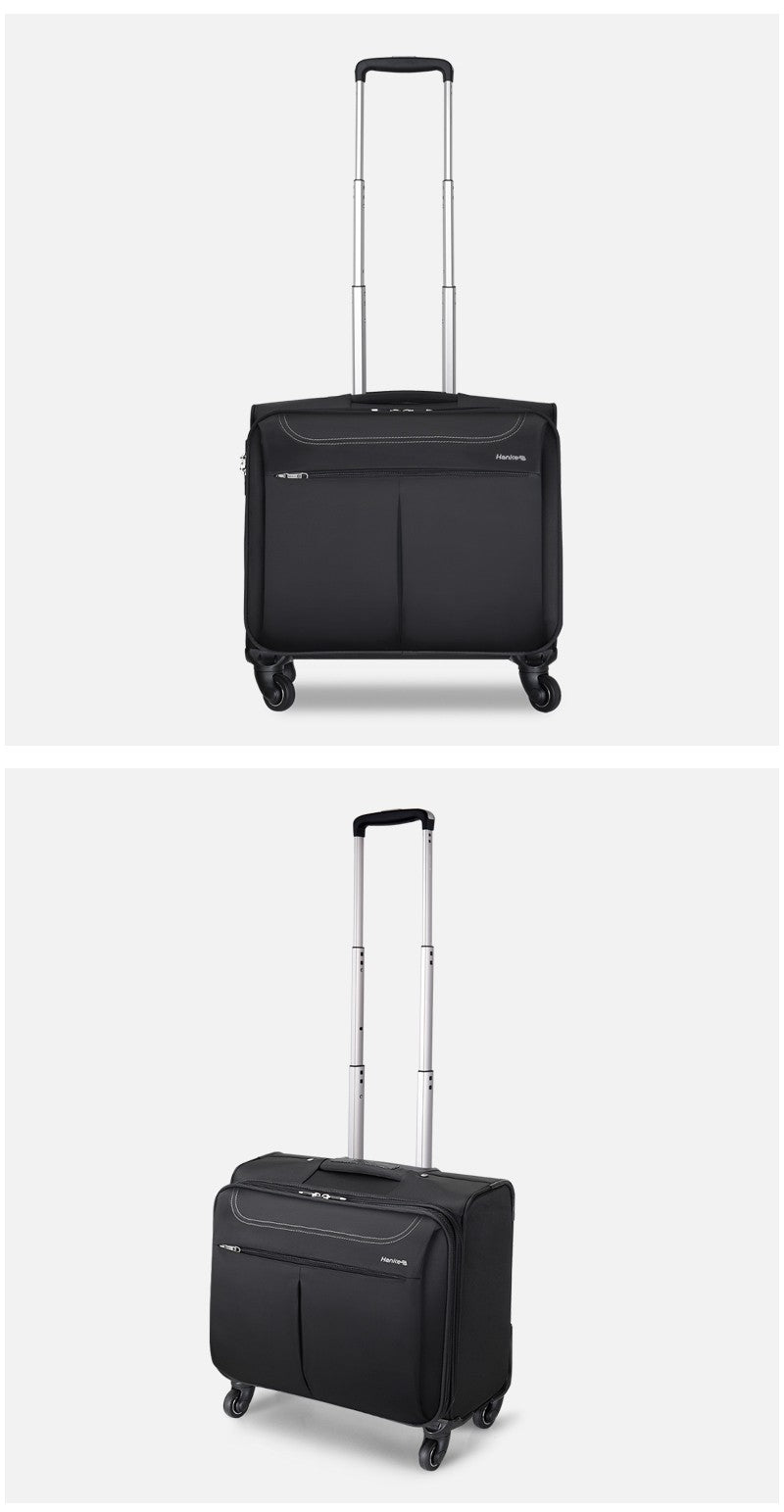 Hanke Men Business Travel Luggage Women Carry On Suitcase Spinner Wheels Rolling Bag 16 18 Inch