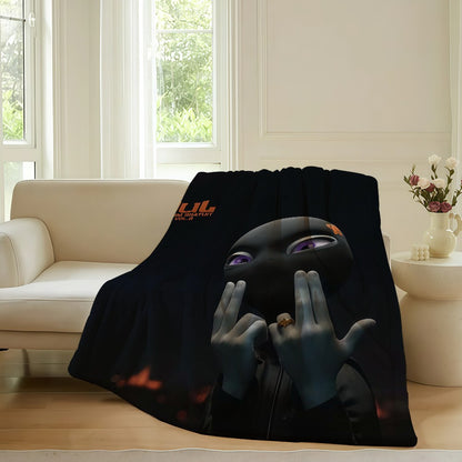 French singer J-Jul Blanket For Sofa Office Bed Plane Travel Sleep Read Relax Camping Soft And Warm