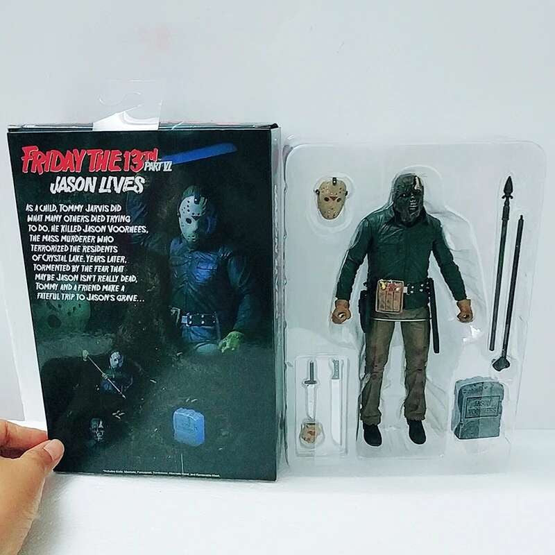 O 13º Brinquedo de Figuras NECA Sexta-Feira 13 Freddy Jason Voorhees Figura de Ação de Sangue Modelo Colecionável do Jason Presentes de Natal Halloween