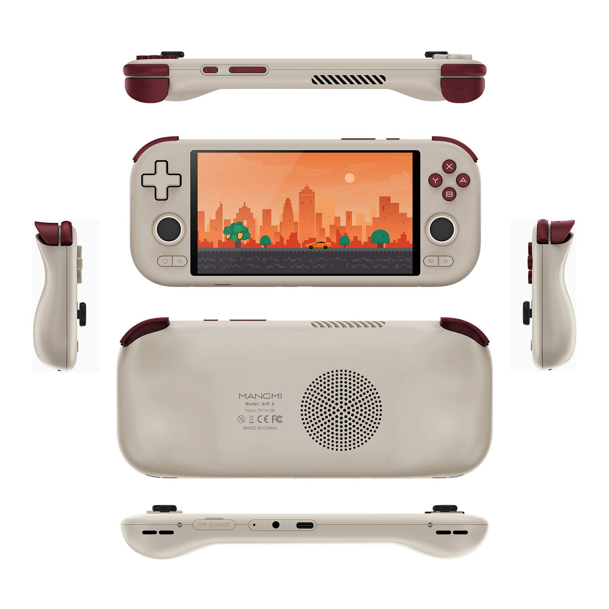 MANGMI AIR X Handheld Game Console with Qualcomm Snapdragon 662 5.5'' Touchscreen Android14 Fast Charging Active Cooling Fan RGB