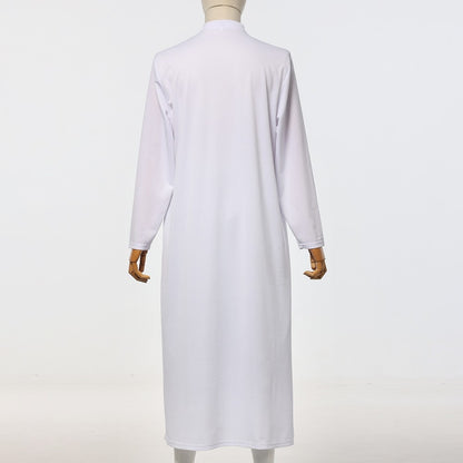 FATHER Cassocks Pulpit Robes Clergy Vestments Pastor Bishop Costume with Tab Insert Collar