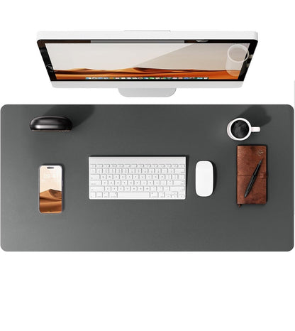 Leather Desk Mat | Computer Mat for Desk| Large Mouse Pad and Keyboard Mat | Desk Protector for Office