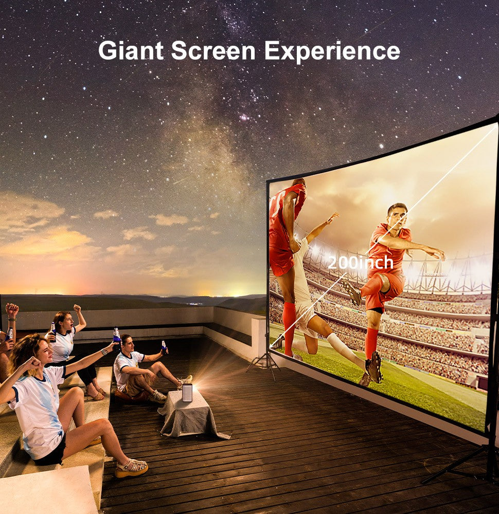 Projetor BYINTEK P70 4K 1080P DLP Mini Projetor Portátil para Home Theater Smart Wi-Fi & Bluetooth para Filmes & Jogos Com Bateria