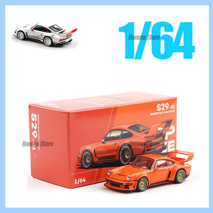 Novidade em Estoque 1:64 S33-02 Poprace Porshce Singer Dls Turbo Study Miniatura em Liga Fundida S29-01 Brinquedo Carro de Corrida Porshce