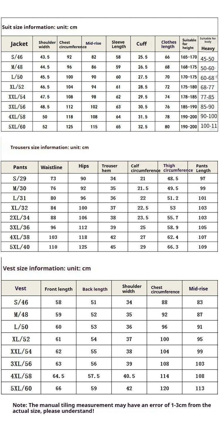 Mens Suits 3 Piece Business Office Formal Set Checkered Pattern Slim Fit Blazer Vest Pants High Quality Luxury Work Wedding