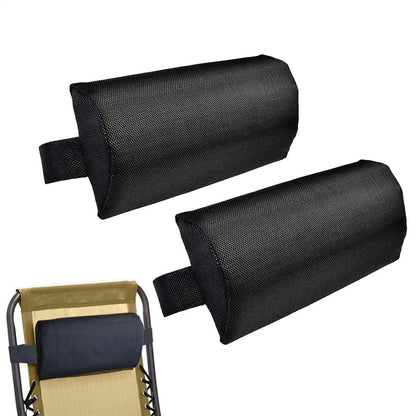 Multifunction Folding Recliner Teslin Lounge Chair Outdoor Chaise Lounge Chairs Sponge Pillow Headrest Comfortable