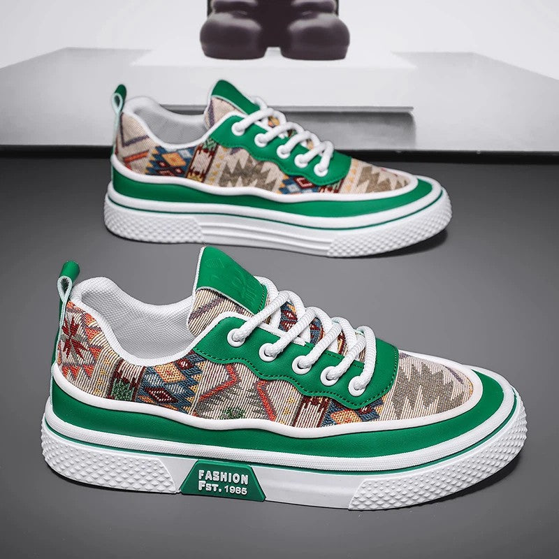 Men's Canvas Fashion Sneakers Trend Hot Sale Comfortable Man Casual Shoes Outdoor Non-slip Breathable Men Shoes Casual