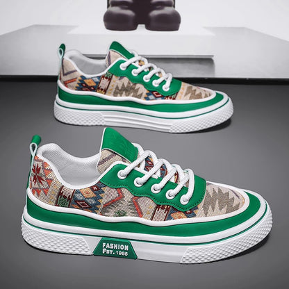 Men's Canvas Fashion Sneakers Trend Hot Sale Comfortable Man Casual Shoes Outdoor Non-slip Breathable Men Shoes Casual