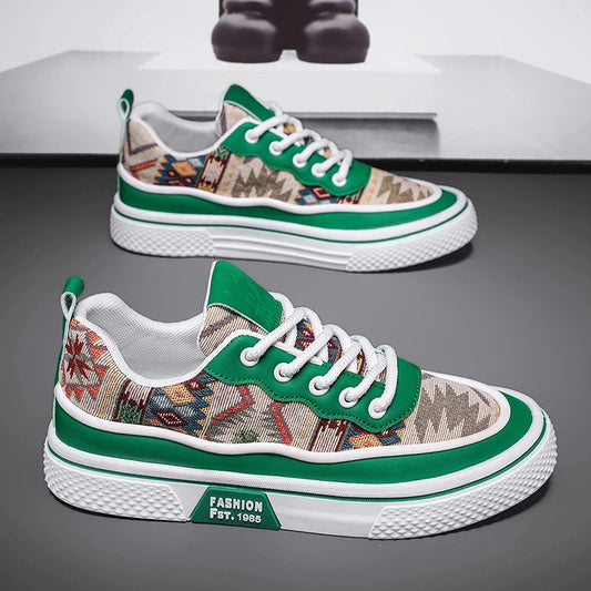 Men's Canvas Fashion Sneakers Trend Hot Sale Comfortable Man Casual Shoes Outdoor Non-slip Breathable Men Shoes Casual