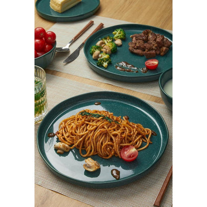 Ceramic Dinnerware Set for 4 with Reactive Glaze Plates and Bowls Microwave Safe and ChipResistant Ideal for Modern Dining Room