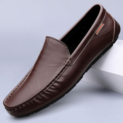Genuine Leather Men Casual Shoes Luxury Brand Mens Loafers Moccasins Breathable Slip on Italian Driving Shoes Chaussure Homme