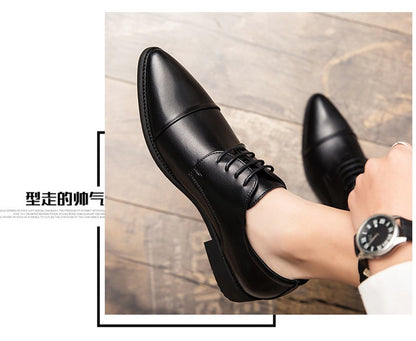 Men's Dress Shoes Classic Casual Business Leather Shoes Men Retro Office Wedding Leather Formal Social Brogues Shoes For Men