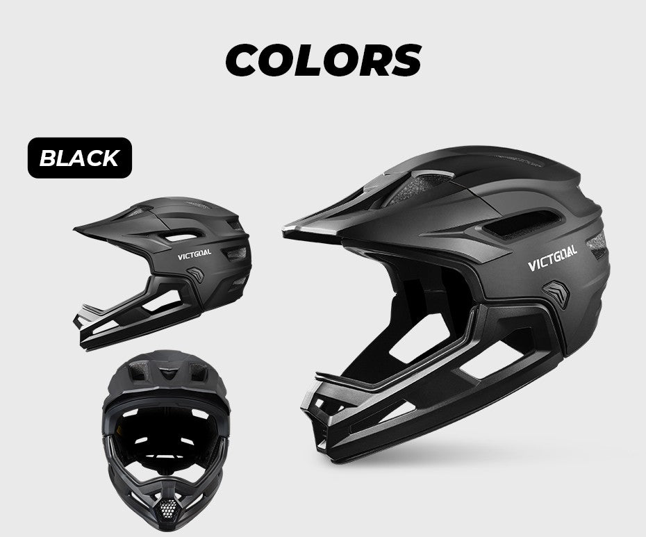 Capacete de Ciclismo Adulto Destacável VICTGOAL para Homens Proteção de Cabeça de Motocicleta Bicicleta de Montanha Off-road MBX BMX Segurança