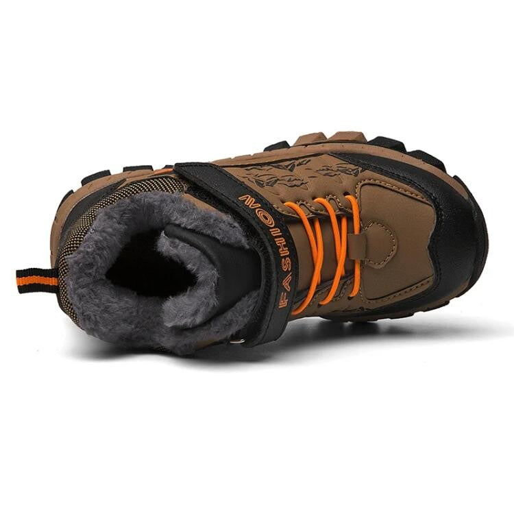 Winter Children's Casual Snow Ankle Boots Non-slip Outdoor Mountain Climbing Shoes Fashion Kids Waterproof Warm Sneakers