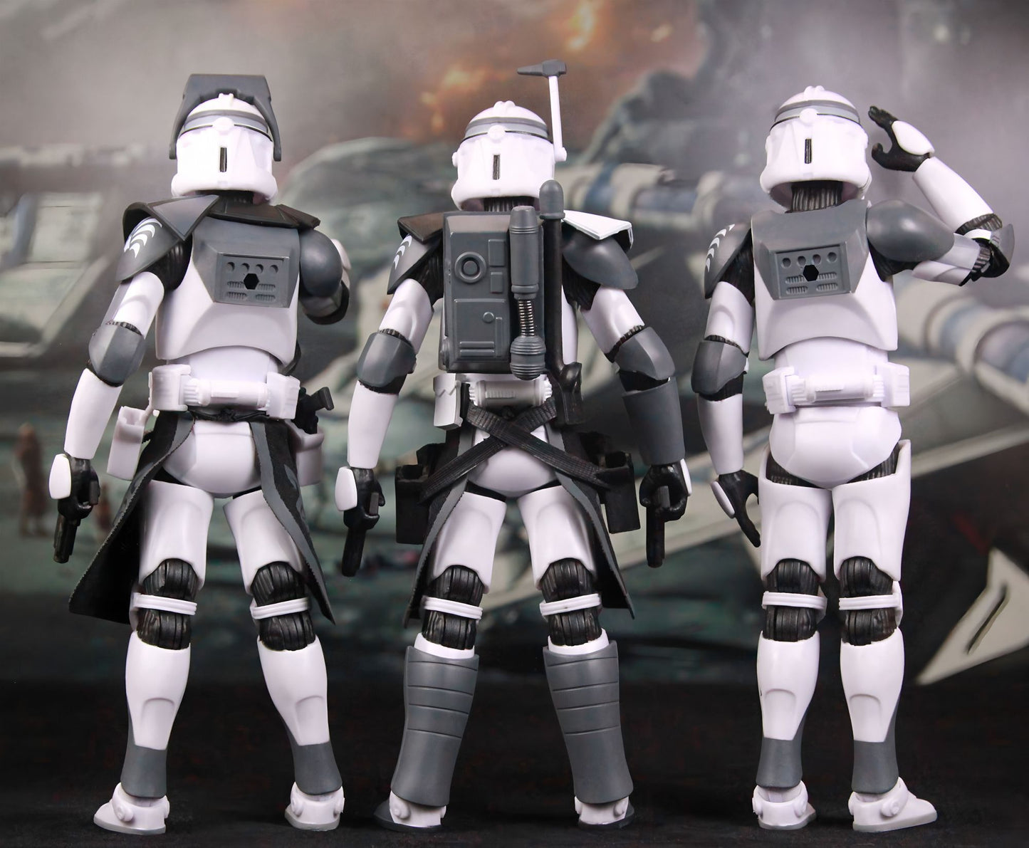 New Body(JOV3.0) - Star Wars 104th Trooper Wolf Pack Boost Sinker Comet Kamino ARC Trooper Grey Team 6" Boneco Articulado Brinquedos de Clone